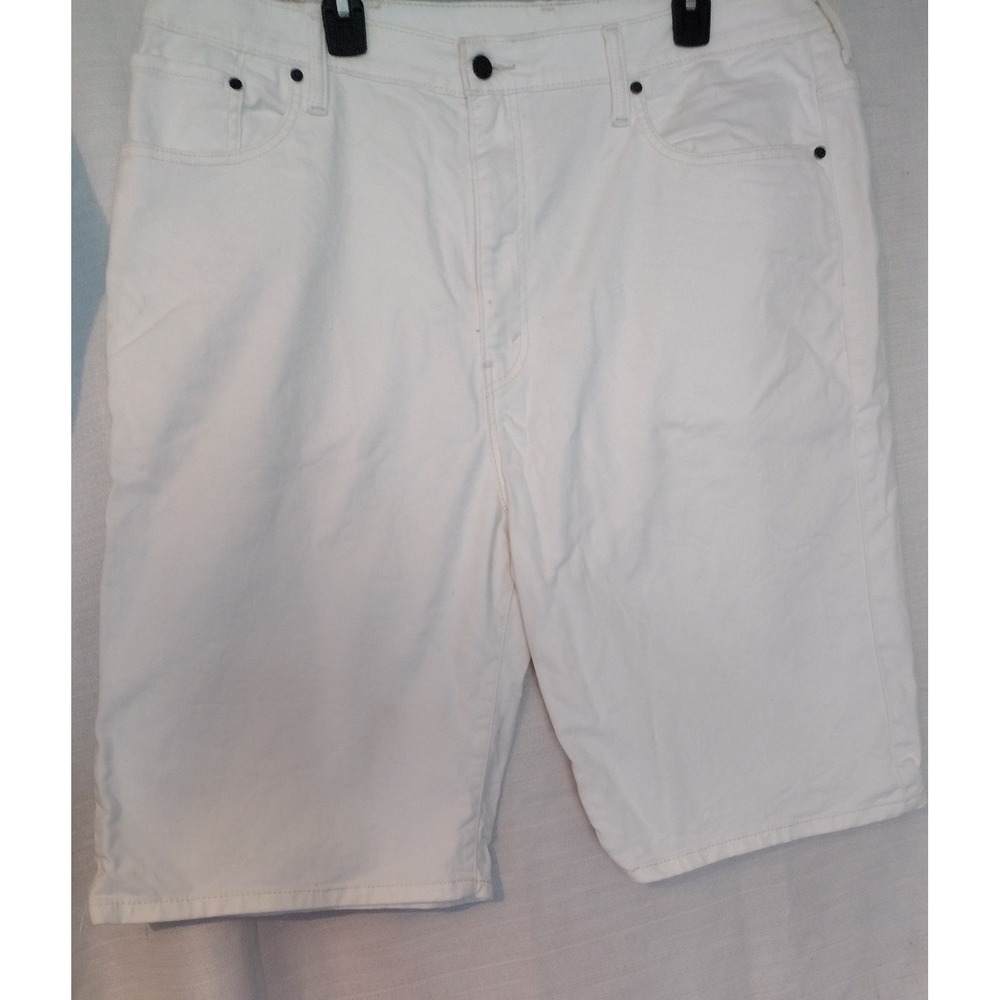 Levi's 569 Men's Shorts 40 White Denim Loose Straight Baggy Skater Summer